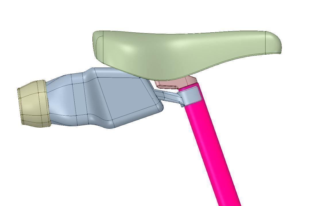 Bike Saddle Storage Case Flexible 3D print model_6