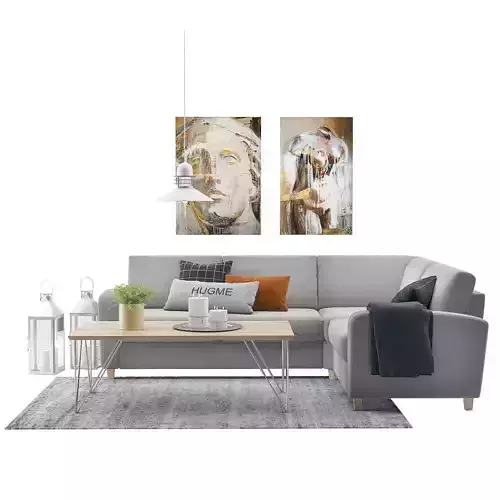 Basic Modulesofa with Lima Sofatable Set