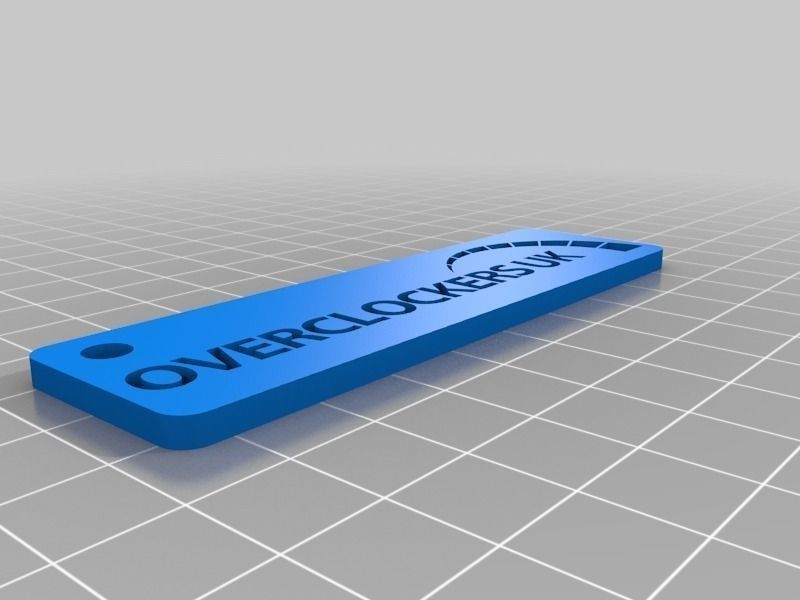 Overclockers UK OCUK Logo and Keychain Free 3D print model_2