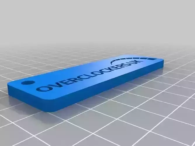 Overclockers UK OCUK Logo and Keychain Free 3D print model