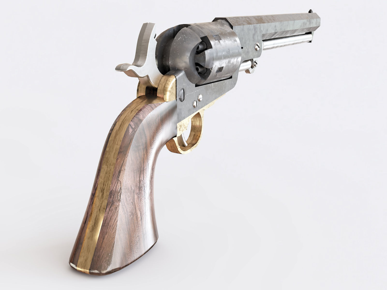 Colt Navy 1851 3D model_2