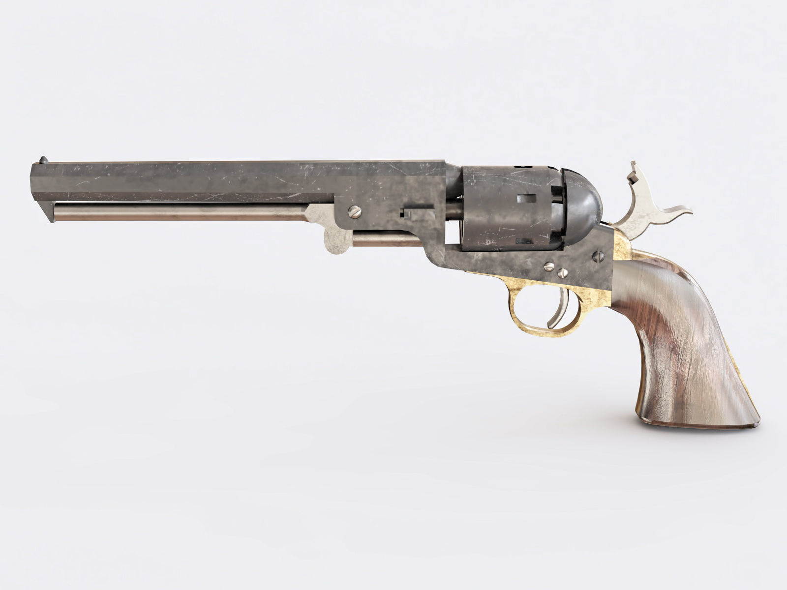 Colt Navy 1851 3D model_4