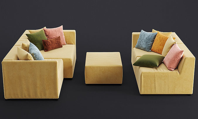 Sofa Setup 13 Modules Free 3D model