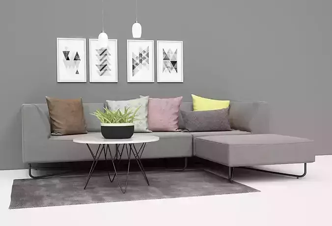Sofa Setup 14 3D model