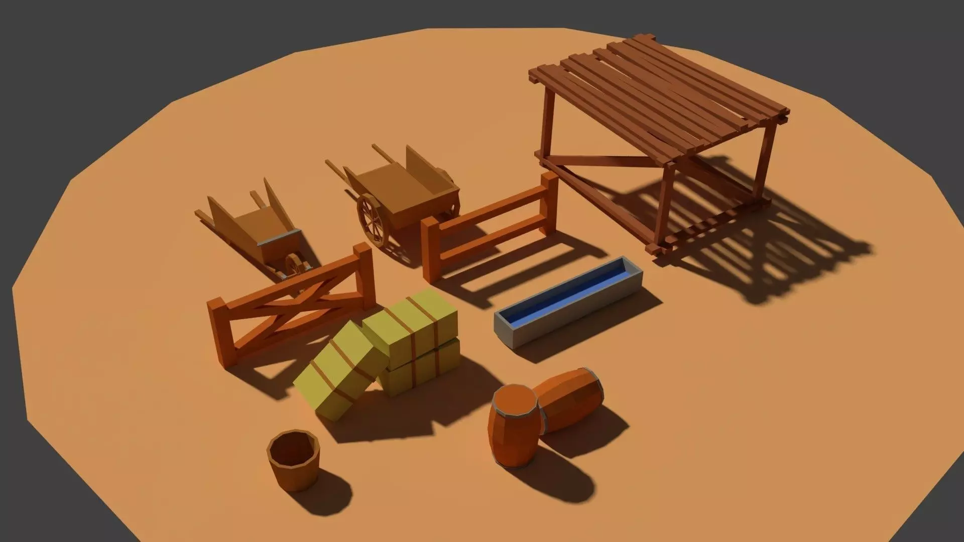 3D model Low Poly Farm Miscellaneous VR / AR / low-poly | CGTrader