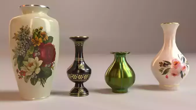 PBR Vintage Decor Vases
