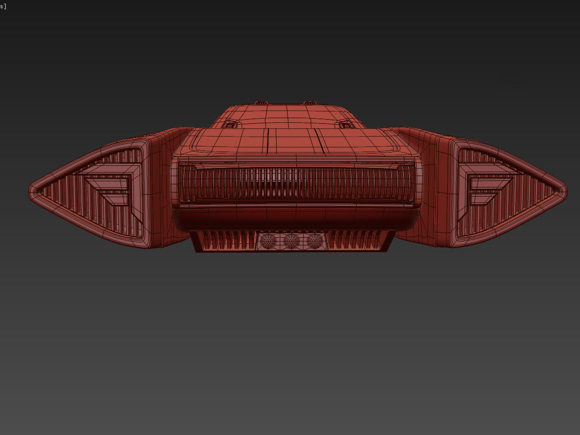 Flying racing car 3D model_14