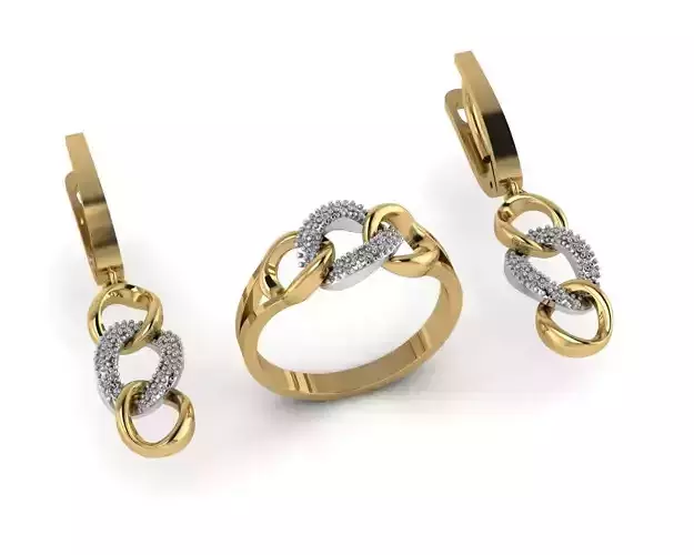ring earring jewelry 3D print model