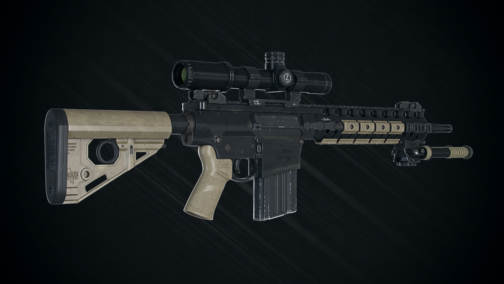 Larue PredatOBR  3D model_1