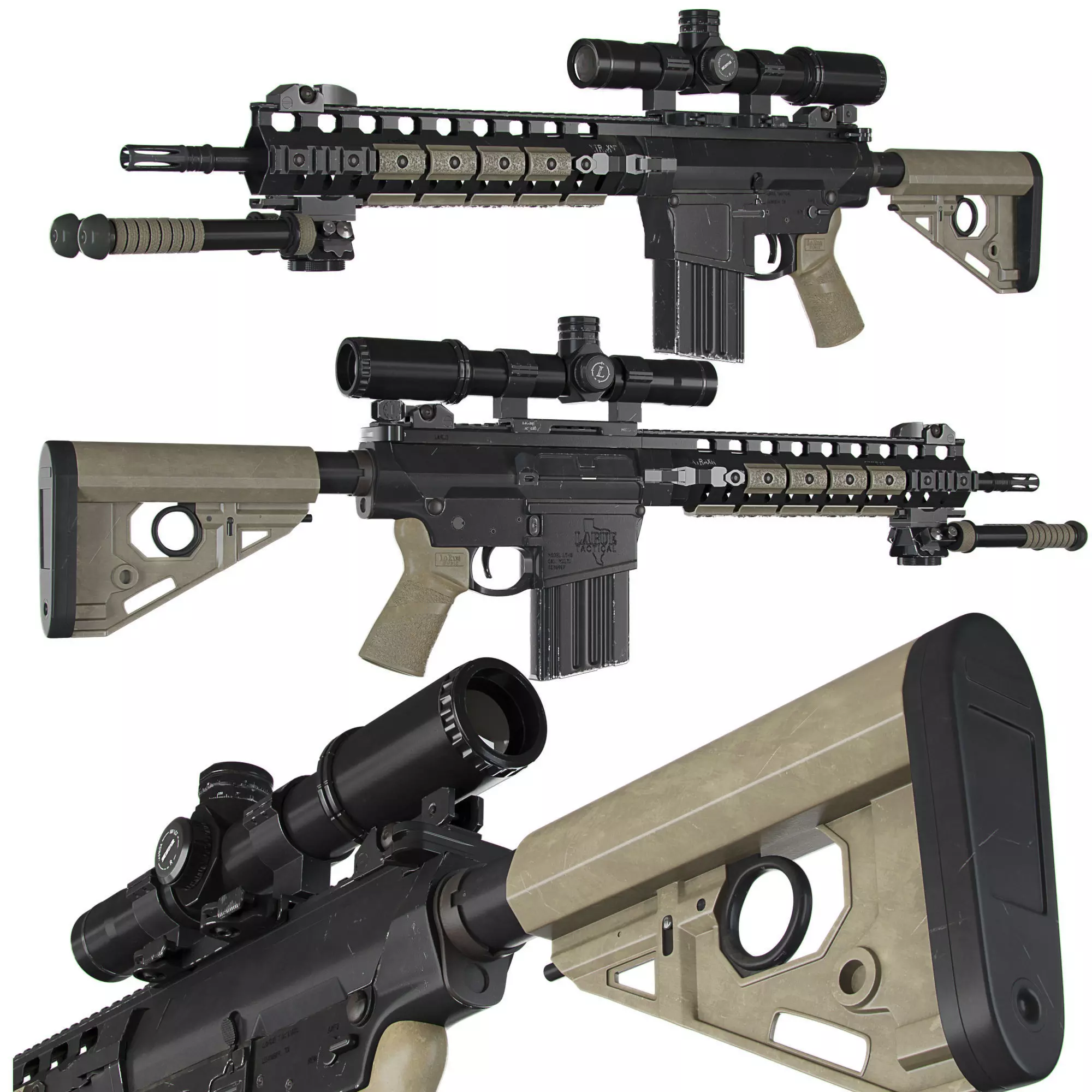 Larue PredatOBR  3D model_0