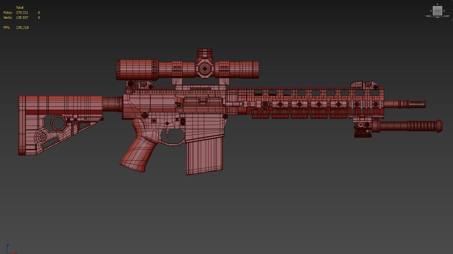 Larue PredatOBR  3D model_3