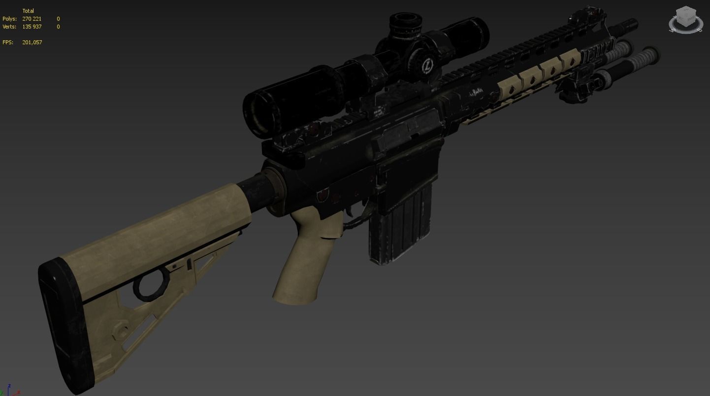 Larue PredatOBR  3D model_5