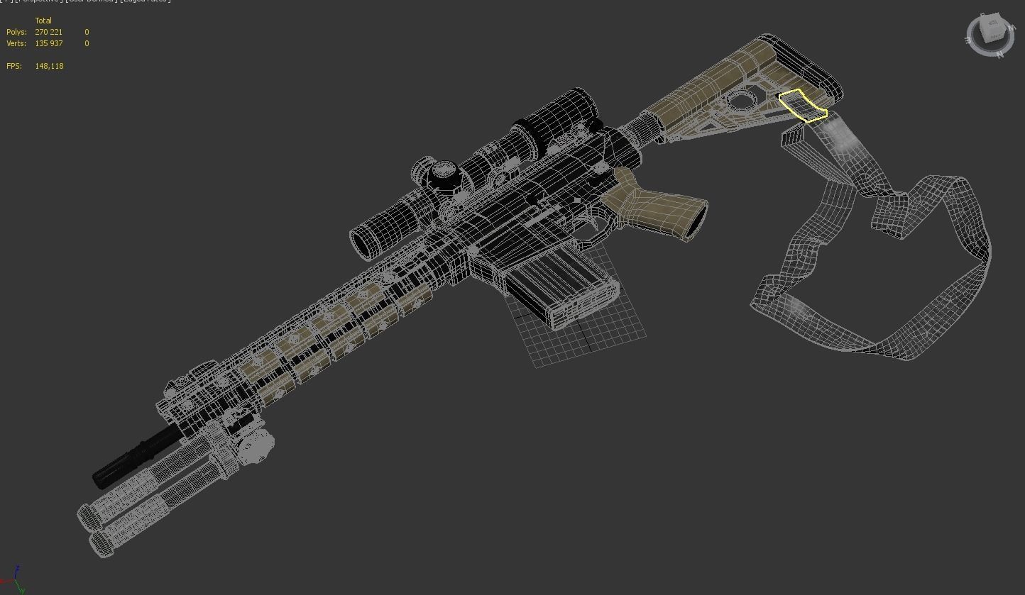 Larue PredatOBR  3D model_11