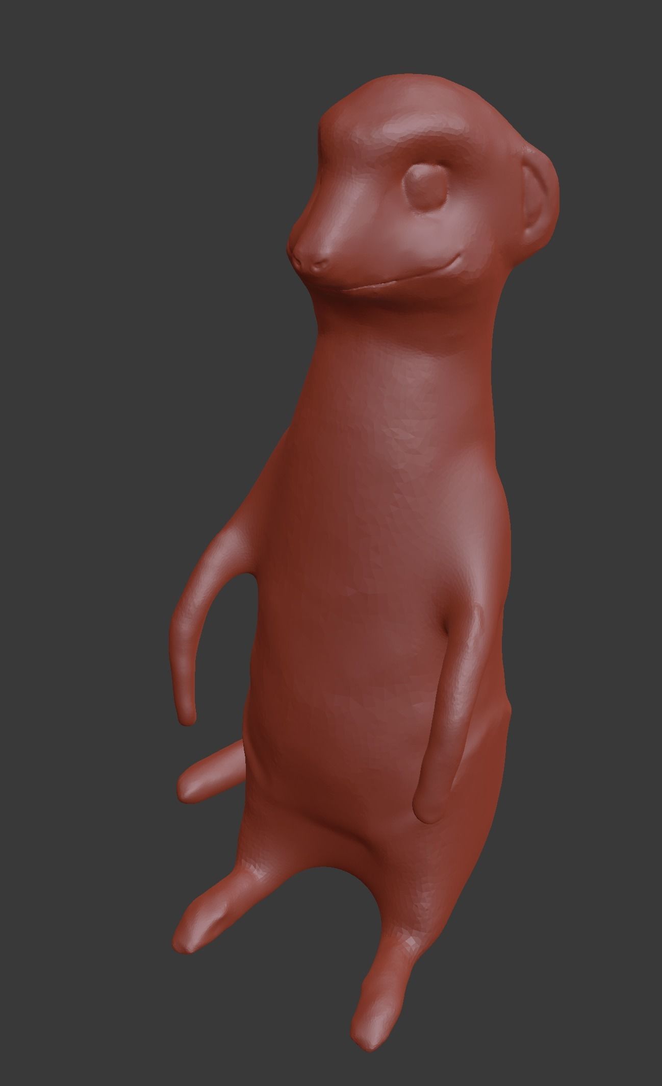 Meerkat golden Free 3D model_3