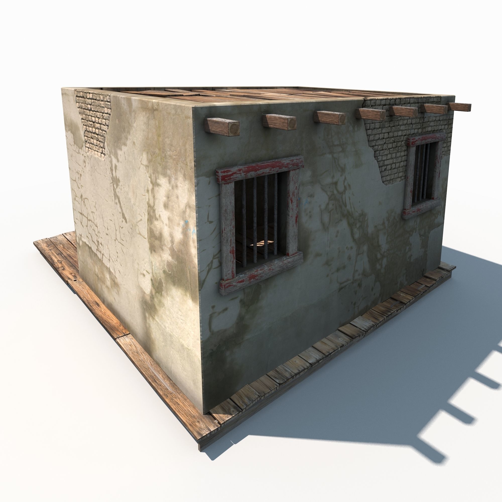 Wild West Building Bundle LOW POLY PBR Low-poly 3D model_22