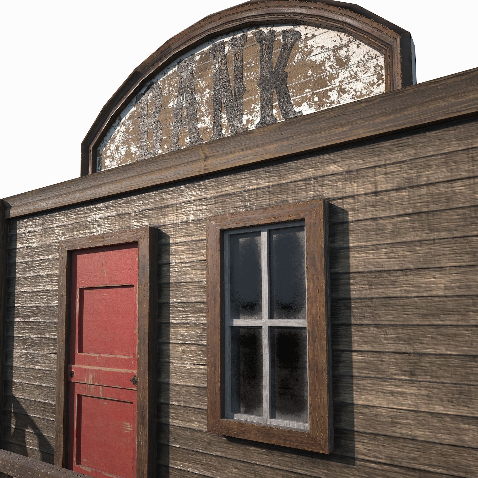 Wild West Building Bundle LOW POLY PBR Low-poly 3D model_7
