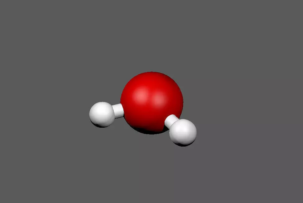 Molecule of water 3D model_0