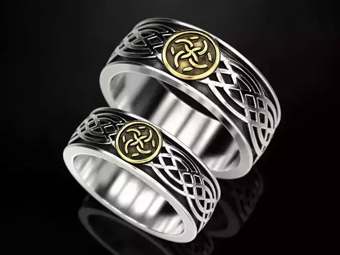 Wedding Rings with Wedding Ornaments