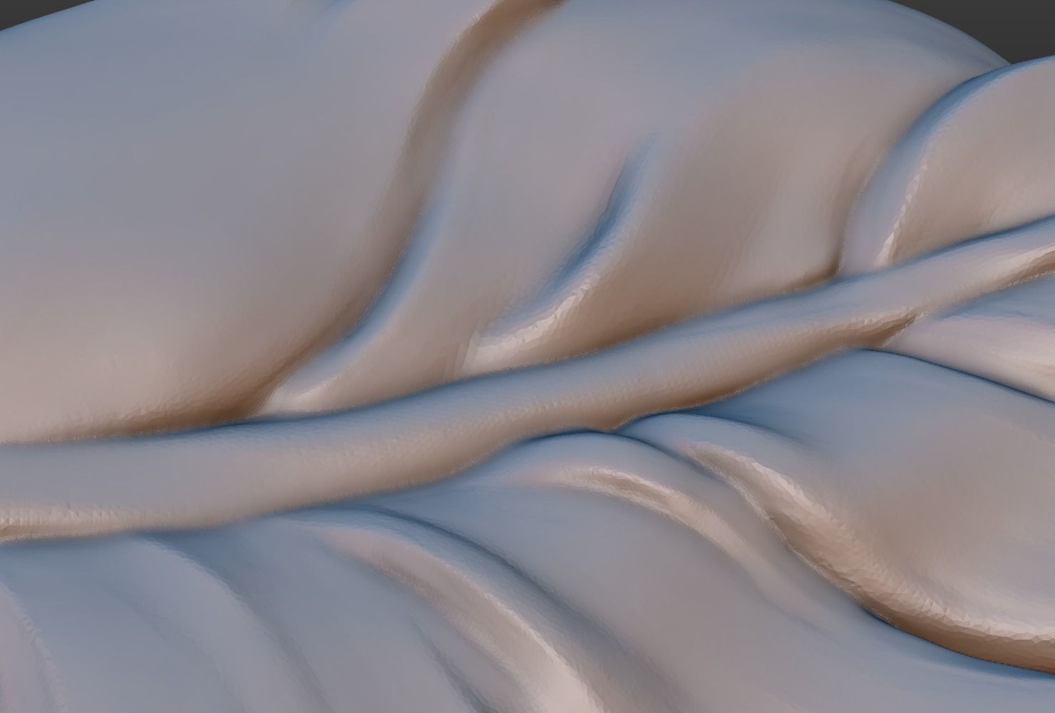 Feather high poly 3D print model_12