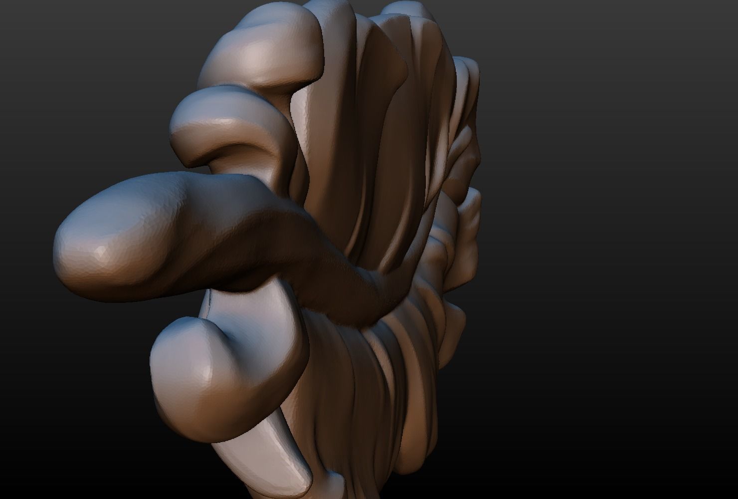 Feather high poly 3D print model_11