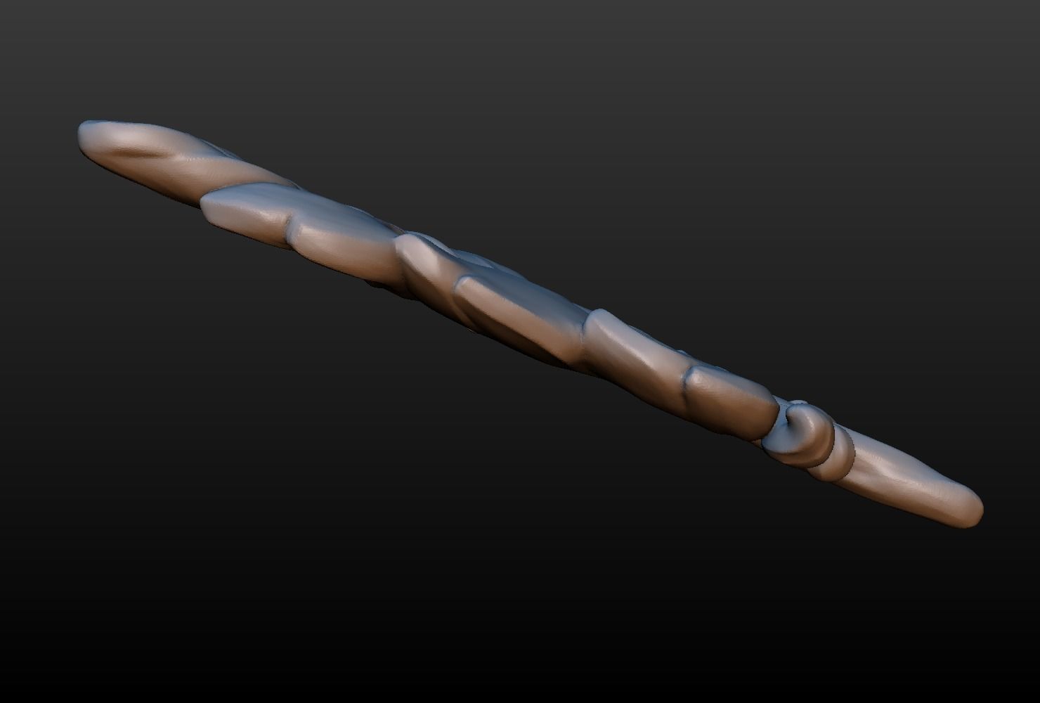 Feather high poly 3D print model_6