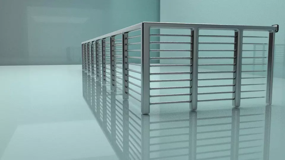 Balcony railing Free low-poly 3D model