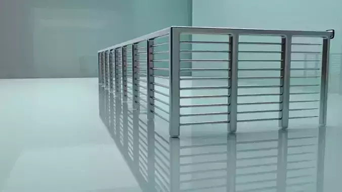 Balcony railing Free low-poly 3D model