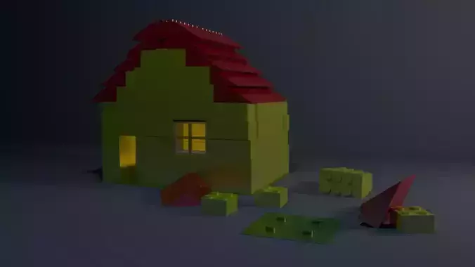 lego House Free 3D model
