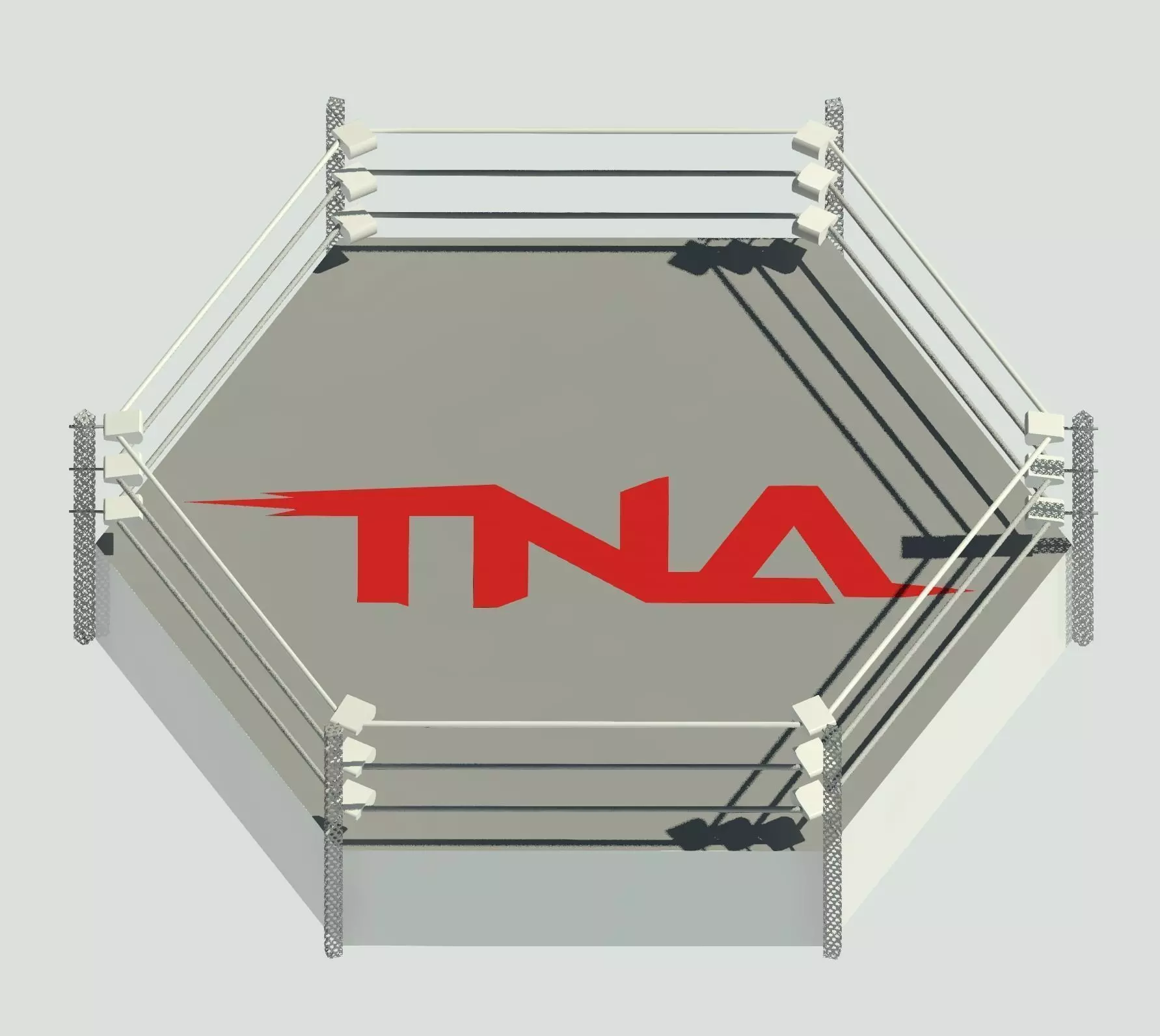 TNA Wrestlin Ring Low-poly 3D model
