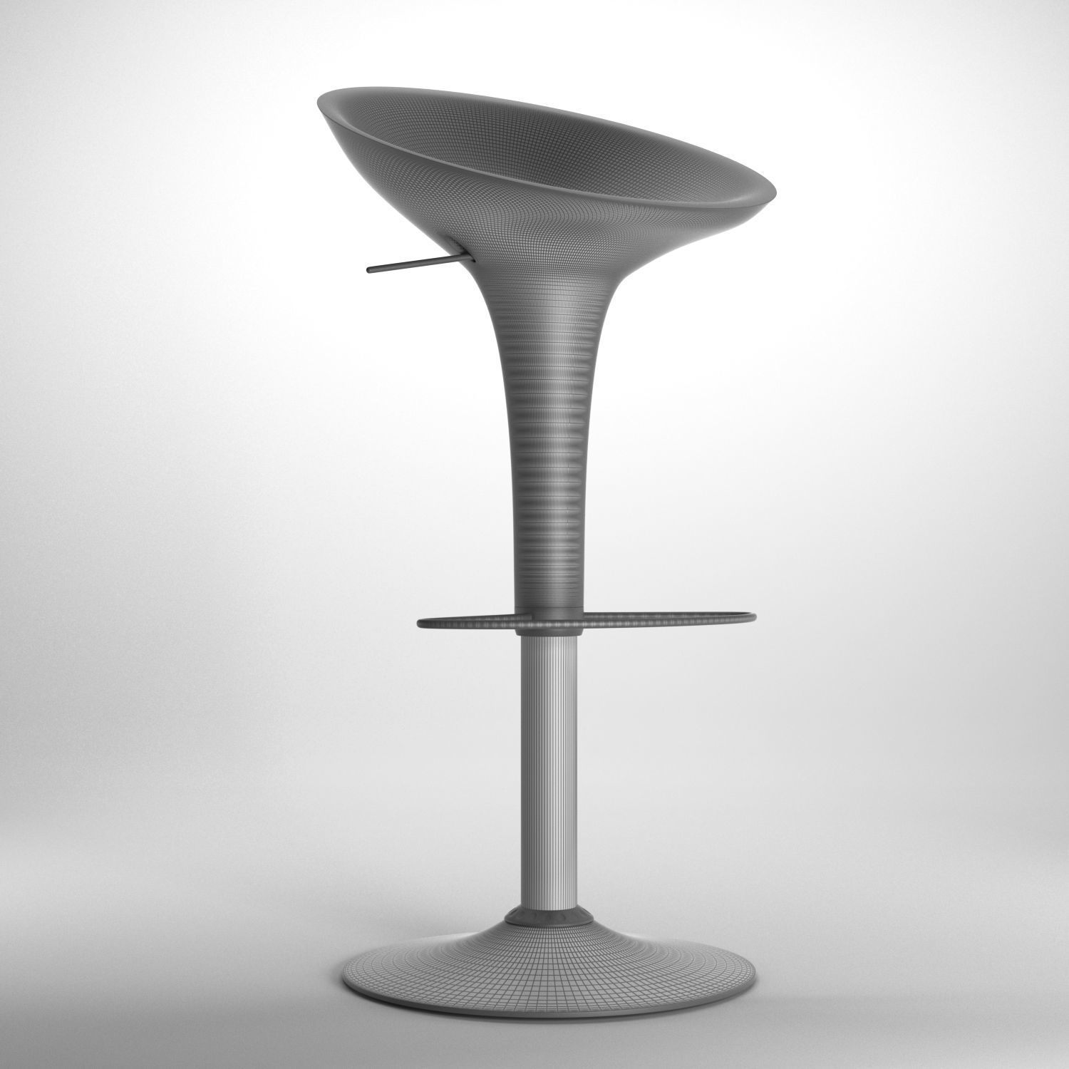 Bloom Stool 3D model_2