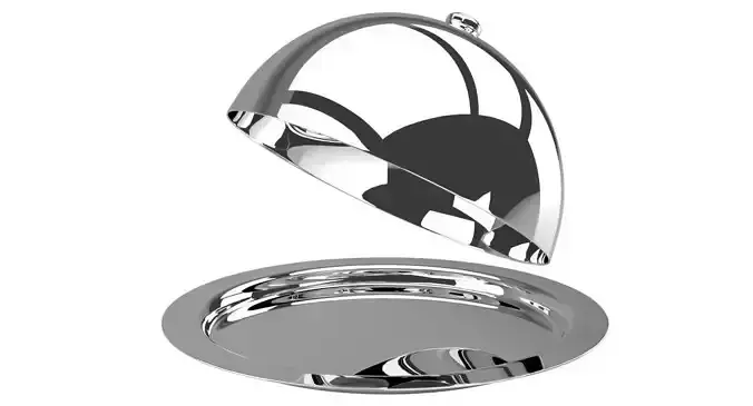 Cloche 1 polished chrome toilet seat