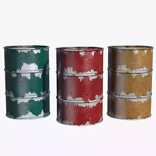 Rusty Three Colors Barrels