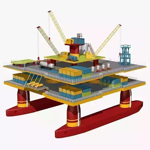 Industrial Oil Platform