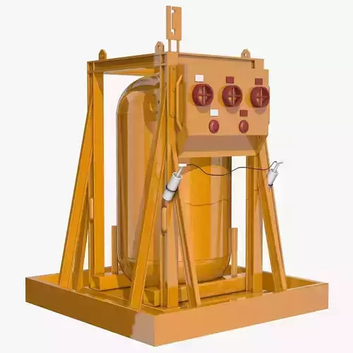 Yellow Metal Industrial Element