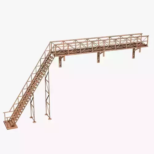 Industrial Metal Rusty Stairs