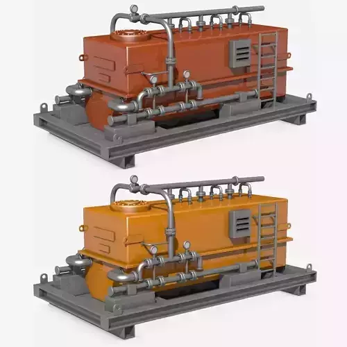 Red and Yellow Industrial Generators