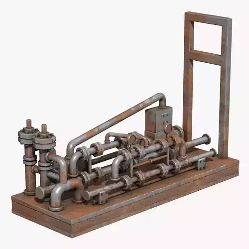 Rusty Metal Industrial Equipment