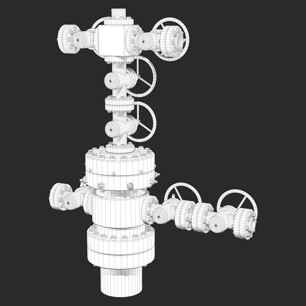 Industrial Equipment Red Regulator 3D model_10