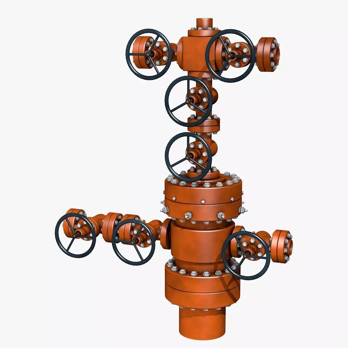 Industrial Equipment Red Regulator 3D model_0