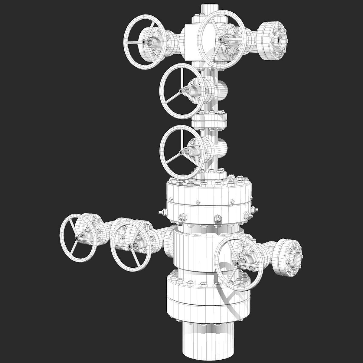Industrial Equipment Red Regulator 3D model_12