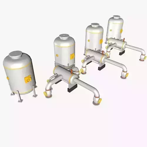 Industrial Storage Equipment 3D model