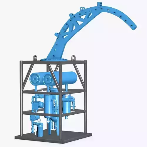 Industrial Blue Metal Element