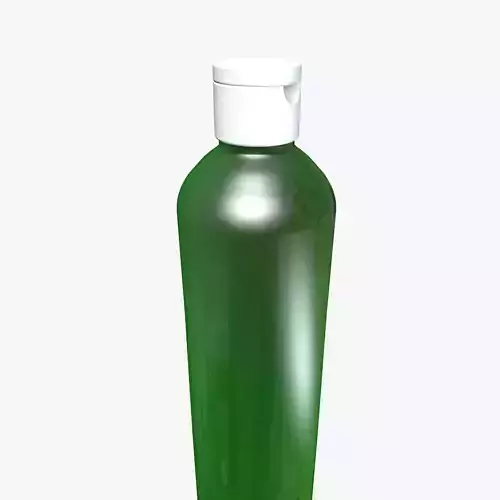 Decorative Green Glass Bottle 3D model