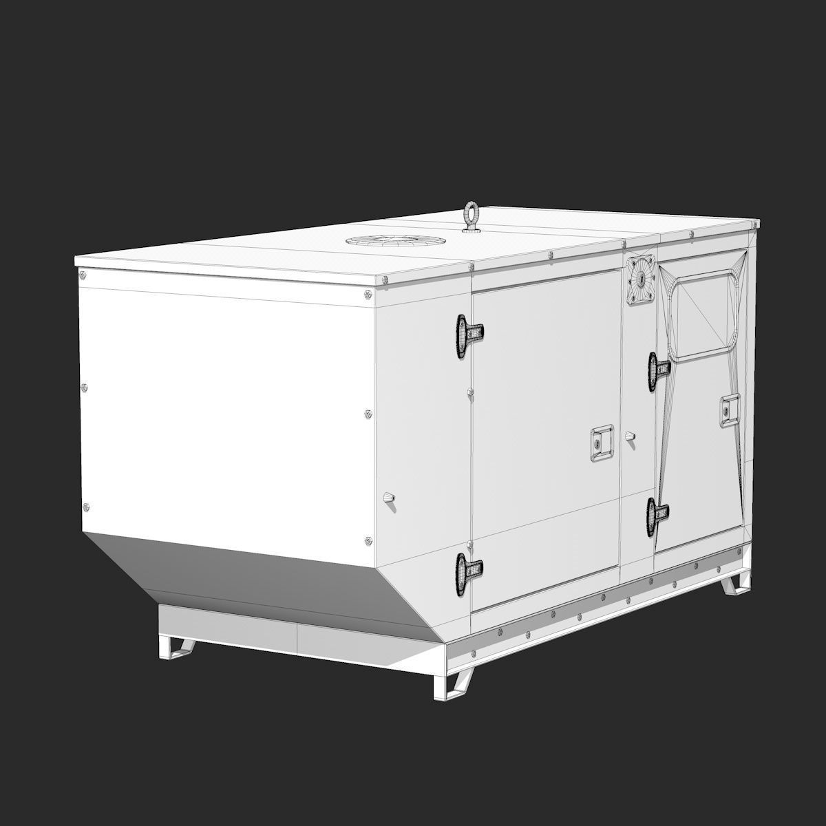 Industrial Generator 3D model_10