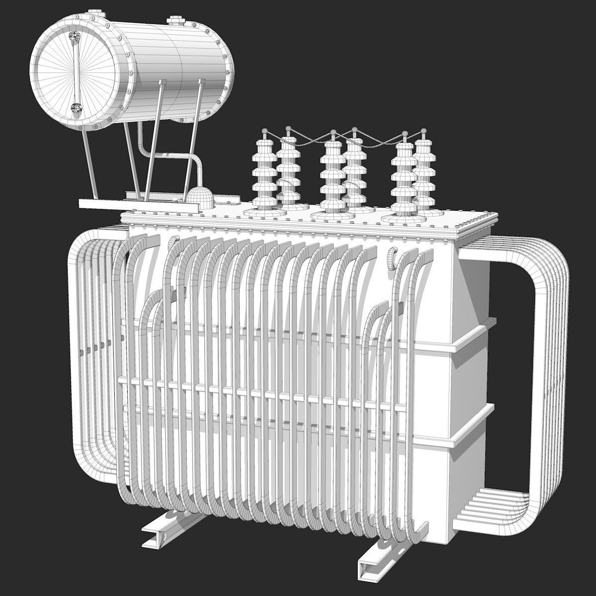 Electrical Distribution Transformer 3D model_5