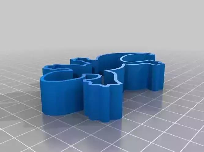 Gecko Cookie Cutter Free 3D print model