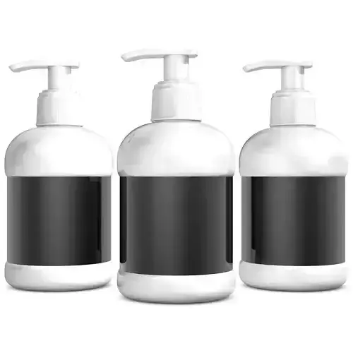 White Spray Bottle with Label