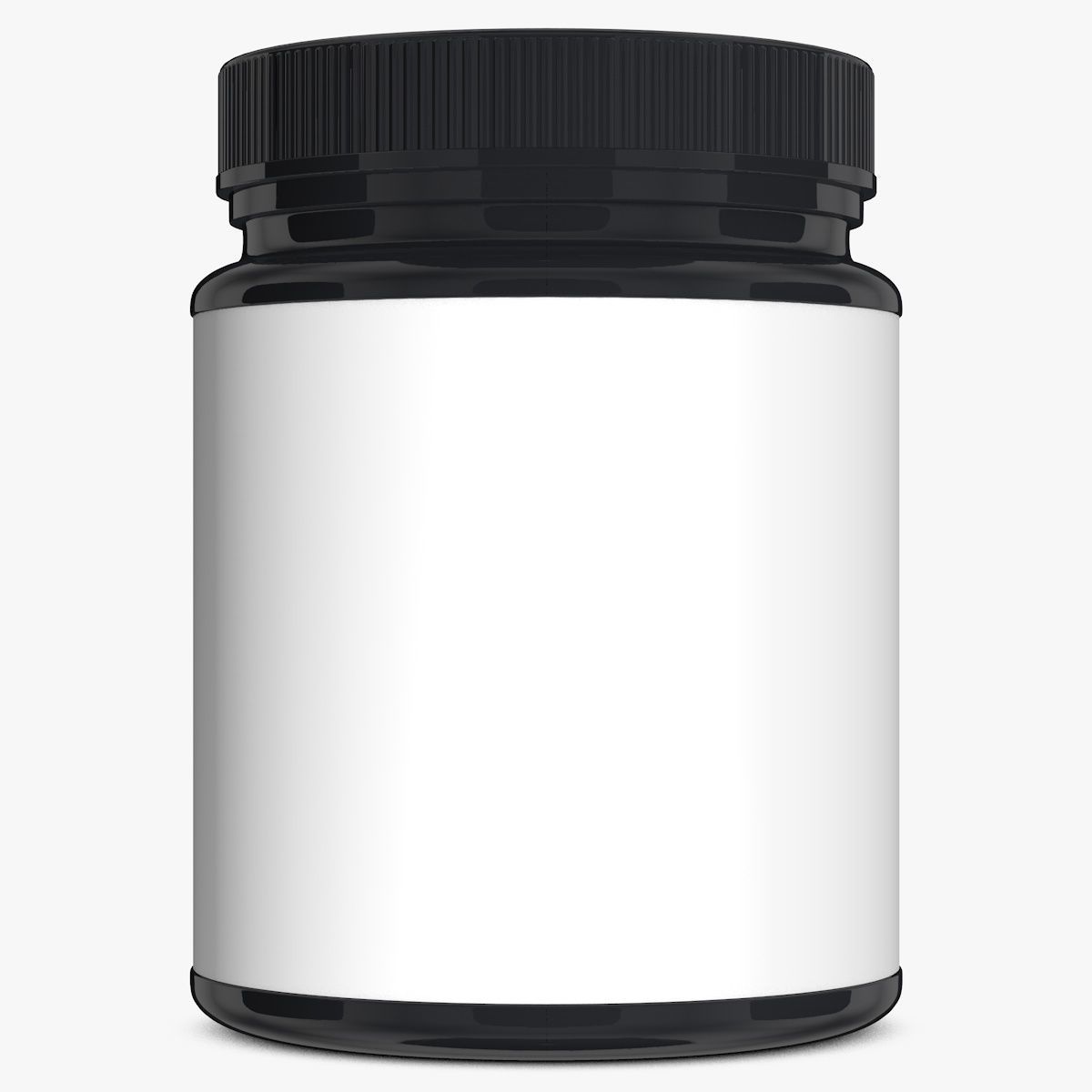 Creatine Powder Plastic Bottle 3D model_9