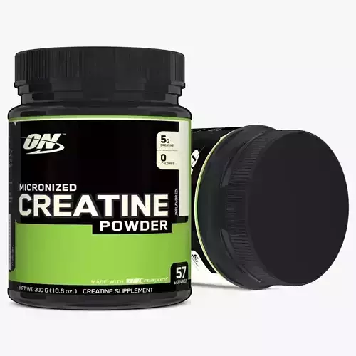 Creatine Powder Plastic Bottle 3D model