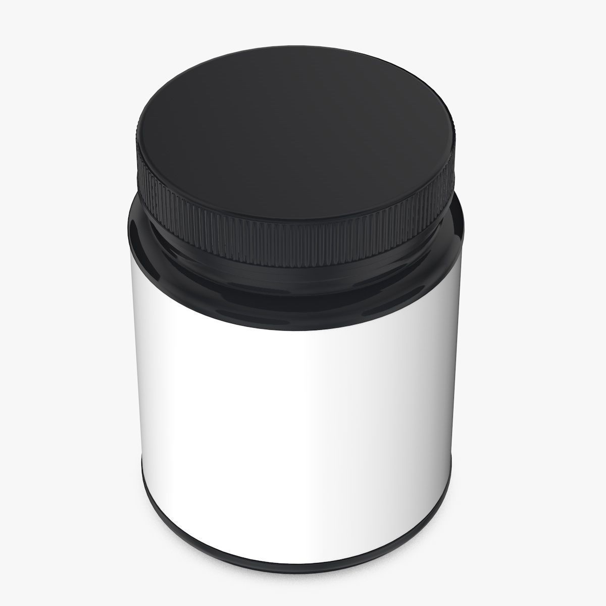 Creatine Powder Plastic Bottle 3D model_8